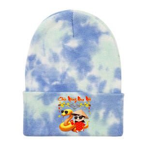 Chuc Mung Nam Moi Xuan At Ty Happy Tet 2025 Vietnamese Tie Dye 12in Knit Beanie