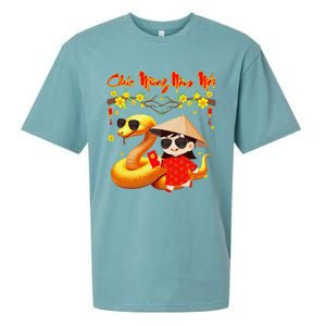 Chuc Mung Nam Moi Xuan At Ty Happy Tet 2025 Vietnamese Sueded Cloud Jersey T-Shirt