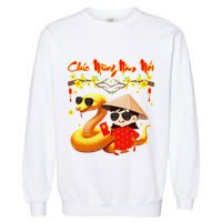 Chuc Mung Nam Moi Xuan At Ty Happy Tet 2025 Vietnamese Garment-Dyed Sweatshirt
