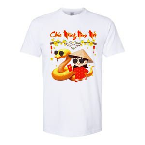 Chuc Mung Nam Moi Xuan At Ty Happy Tet 2025 Vietnamese Softstyle CVC T-Shirt