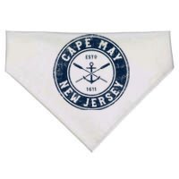 Cape May New Jersey Nj Vintage Boat Anchor & Oars USA-Made Doggie Bandana