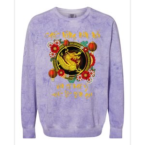 Chuc Mung Nam Moi Vietnamese Lunar New Year Of The Dragon Colorblast Crewneck Sweatshirt