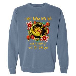 Chuc Mung Nam Moi Vietnamese Lunar New Year Of The Dragon Garment-Dyed Sweatshirt