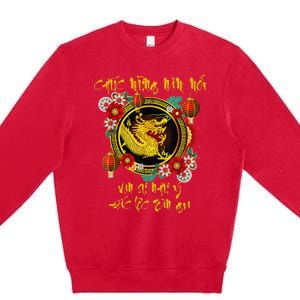 Chuc Mung Nam Moi Vietnamese Lunar New Year Of The Dragon Premium Crewneck Sweatshirt