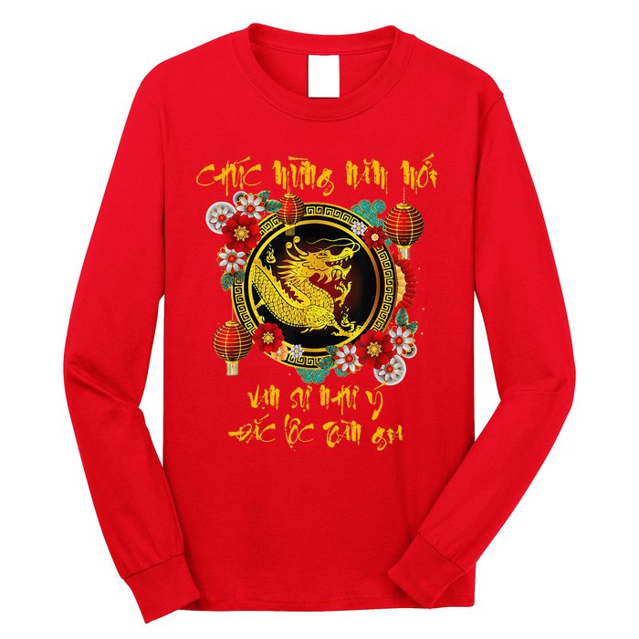 Chuc Mung Nam Moi Vietnamese Lunar New Year Of The Dragon Long Sleeve Shirt