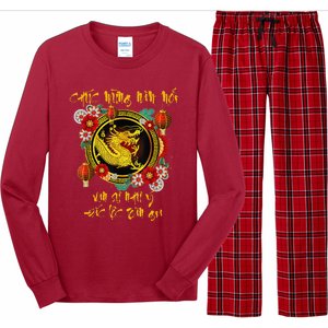 Chuc Mung Nam Moi Vietnamese Lunar New Year Of The Dragon Long Sleeve Pajama Set