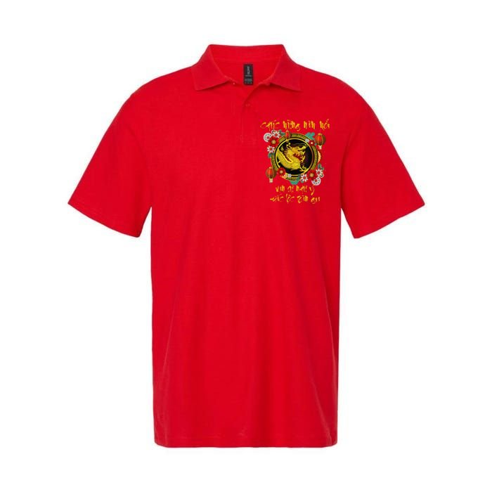 Chuc Mung Nam Moi Vietnamese Lunar New Year Of The Dragon Softstyle Adult Sport Polo