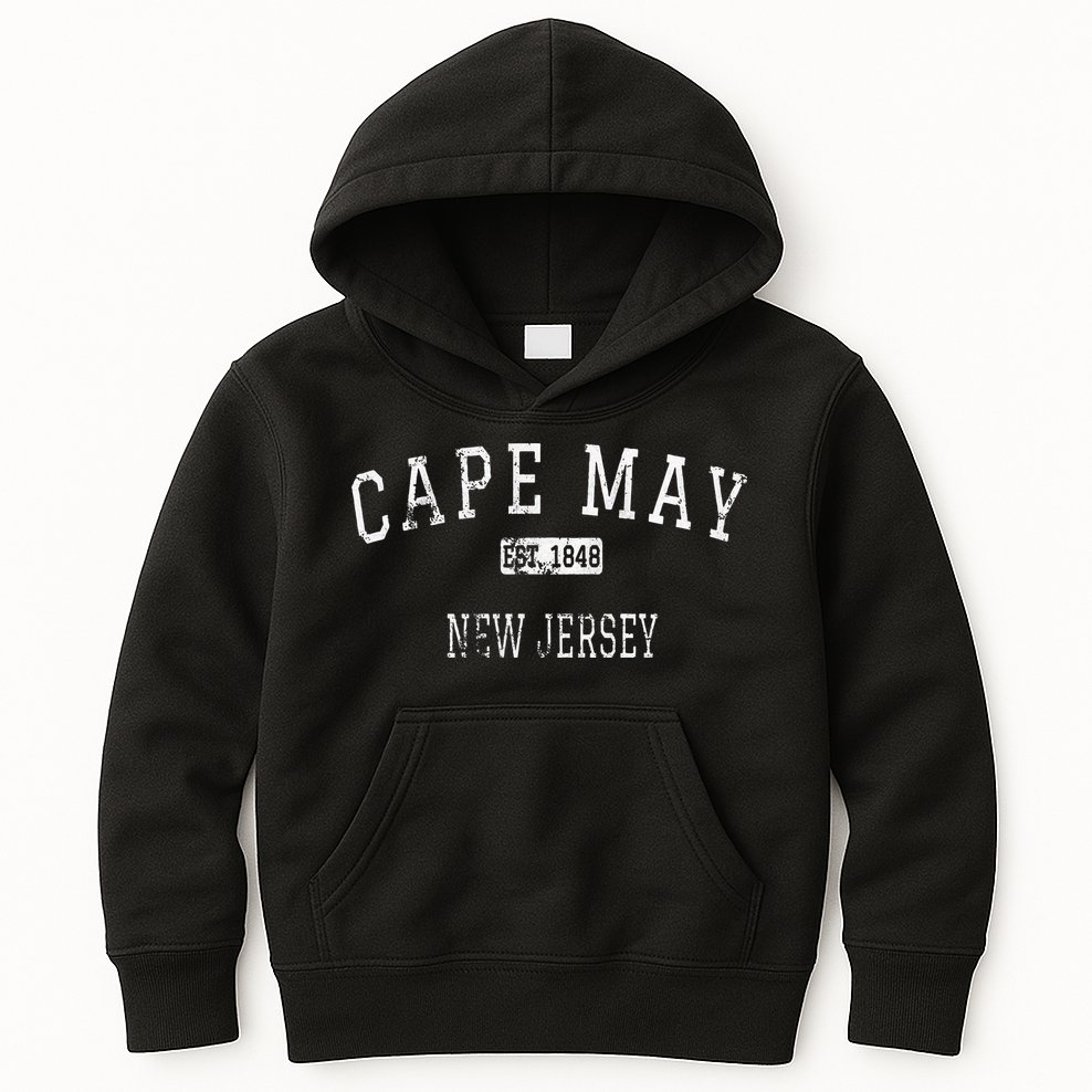 Cape May New Jersey Nj Vintage Kids Hoodie