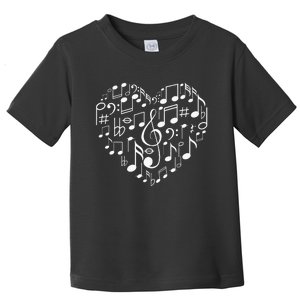 Cool Music Note Art For Men Women Music Musical Note Lover Toddler T-Shirt