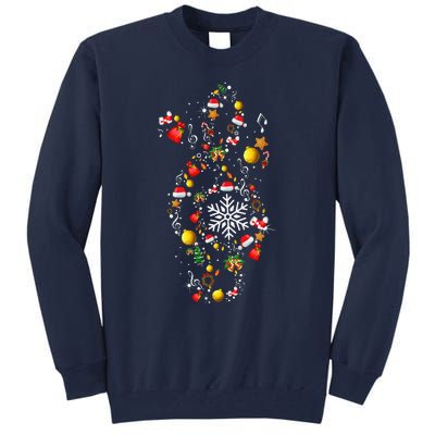 Christmas Musical Note Music Lover Teacher Sing Carols Xmas Tall Sweatshirt