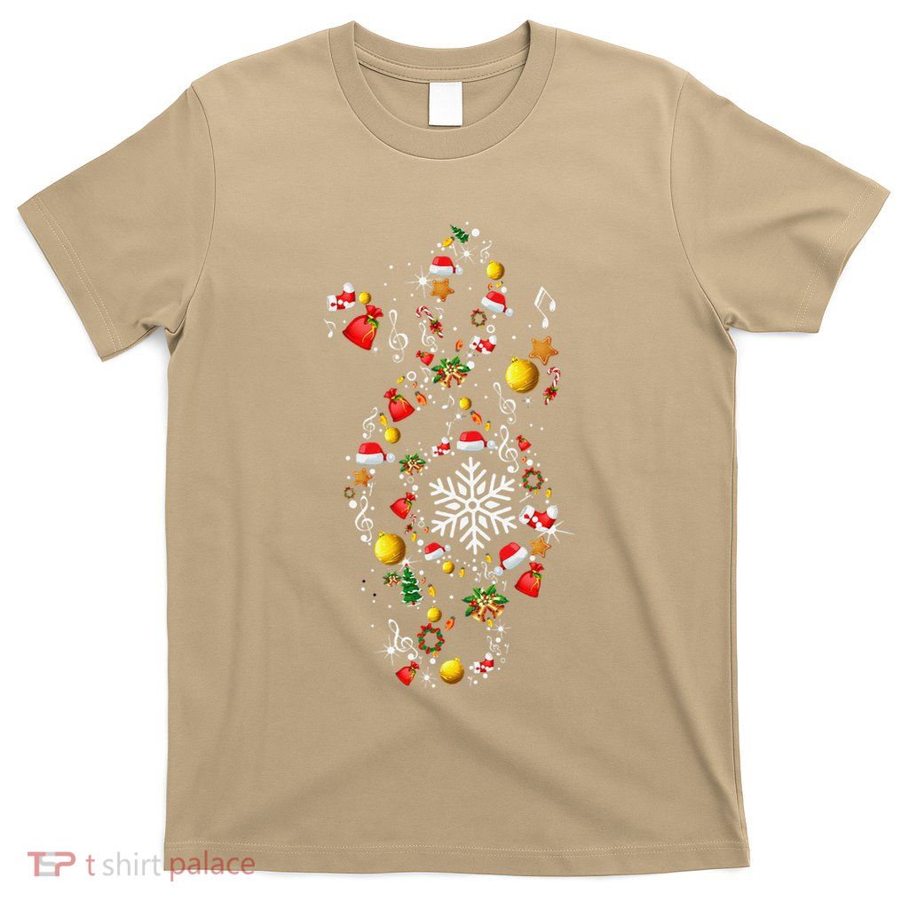 Christmas Musical Note Music Lover Teacher Sing Carols Xmas T-Shirt