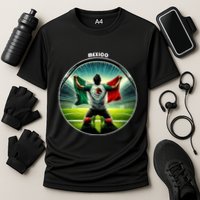 Cool Mexico National Soccer Team With Flag Cooling Performance Crew T-Shirt