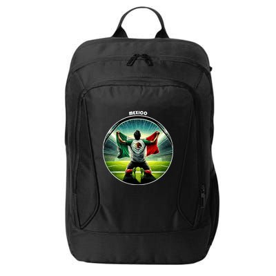 Cool Mexico National Soccer Team With Flag City Backpack