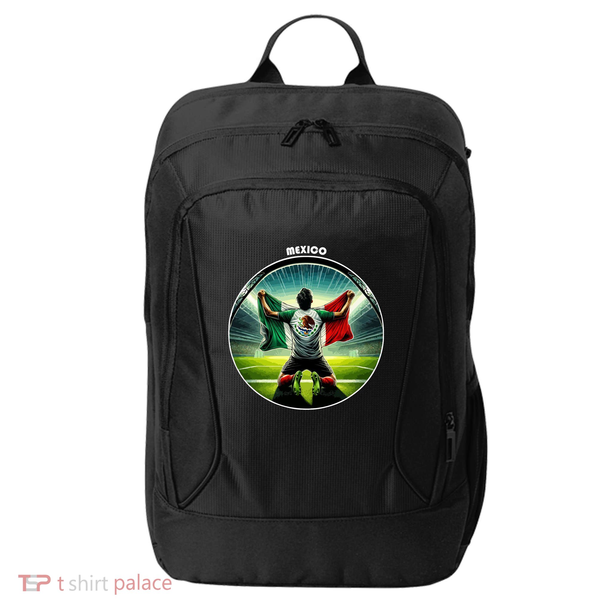 Cool Mexico National Soccer Team With Flag City Backpack