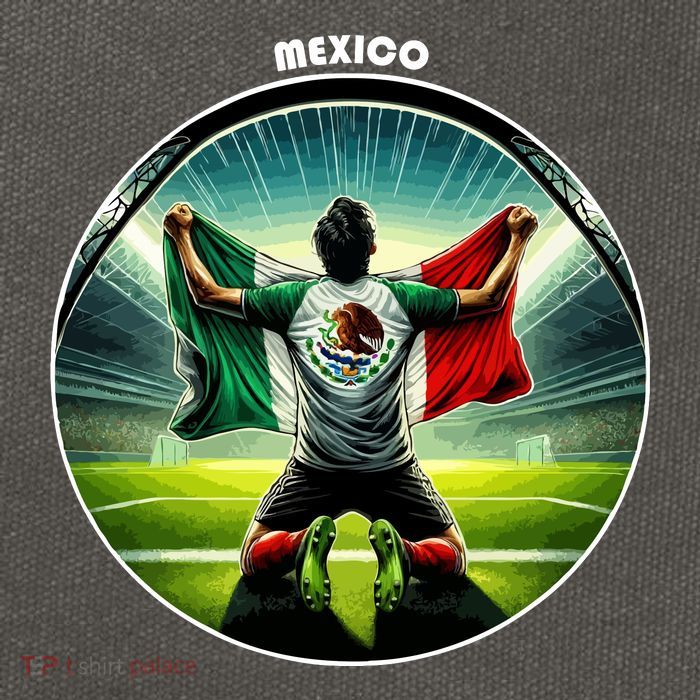 Cool Mexico National Soccer Team With Flag Cotton Canvas Backpack