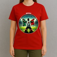 Cool Mexico National Soccer Team With Flag T-Shirt