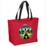 Cool Mexico National Soccer Team With Flag Zip Tote Bag