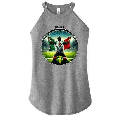 Cool Mexico National Soccer Team With Flag Women's Perfect Tri Rocker Tank