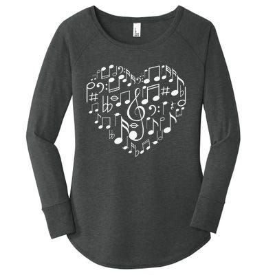 Cool Music Note Art For  Music Musical Note Lover Women's Perfect Tri Tunic Long Sleeve Shirt