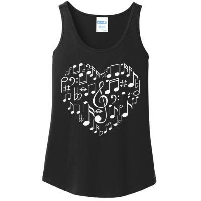 Cool Music Note Art For  Music Musical Note Lover Ladies Essential Tank