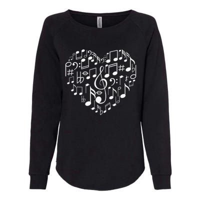 Cool Music Note Art For  Music Musical Note Lover Womens California Wash Sweatshirt