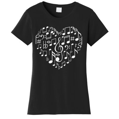 Cool Music Note Art For  Music Musical Note Lover Women's T-Shirt