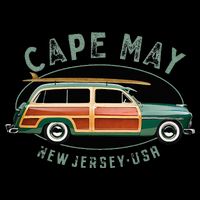 Cape May New Jersey Vintage Surfing Design Tank Top