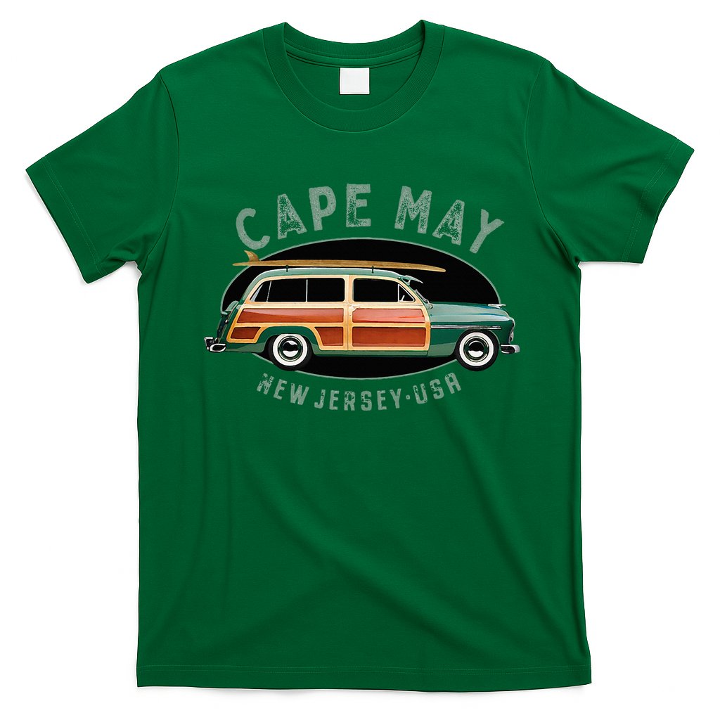 Cape May New Jersey Vintage Surfing Design T-Shirt
