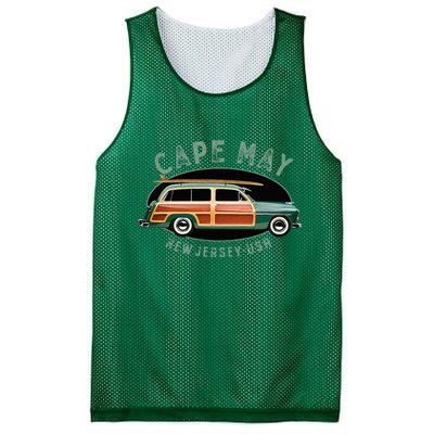 Cape May New Jersey Vintage Surfing Design Mesh Reversible Basketball Jersey Tank