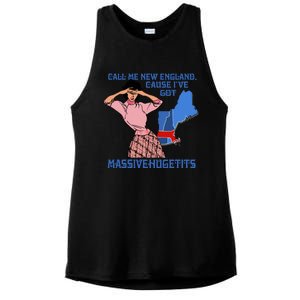 Call Me New England Cause Ive Got Massivechusetts Ladies PosiCharge Tri-Blend Wicking Tank