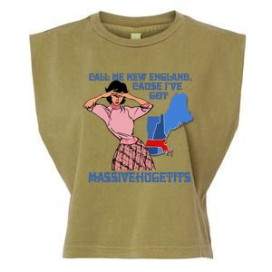 Call Me New England Cause Ive Got Massivechusetts Garment-Dyed Women's Muscle Tee