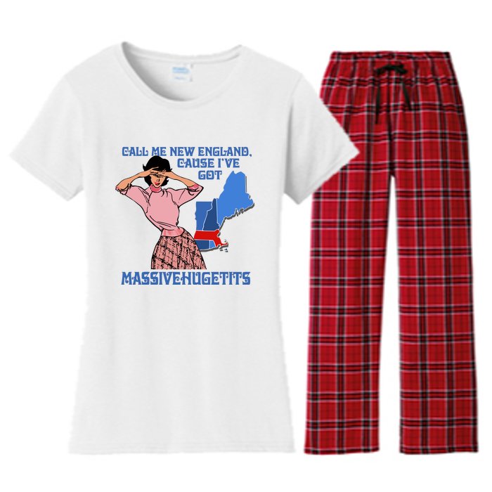 Call Me New England Cause Ive Got Massivechusetts Women's Flannel Pajama Set