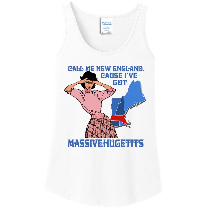 Call Me New England Cause Ive Got Massivechusetts Ladies Essential Tank