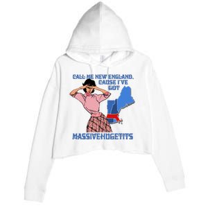 Call Me New England Cause Ive Got Massivechusetts Crop Fleece Hoodie