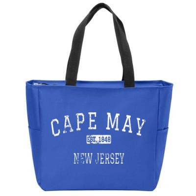 Cape May New Jersey Nj Vintage Zip Tote Bag