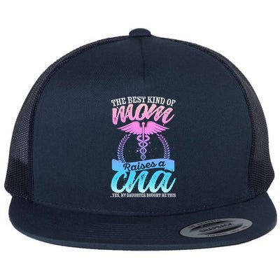 Cna Mom Nurse Week The Best Kind Of Mom Raises A Cna Certifi Cool Gift Flat Bill Trucker Hat