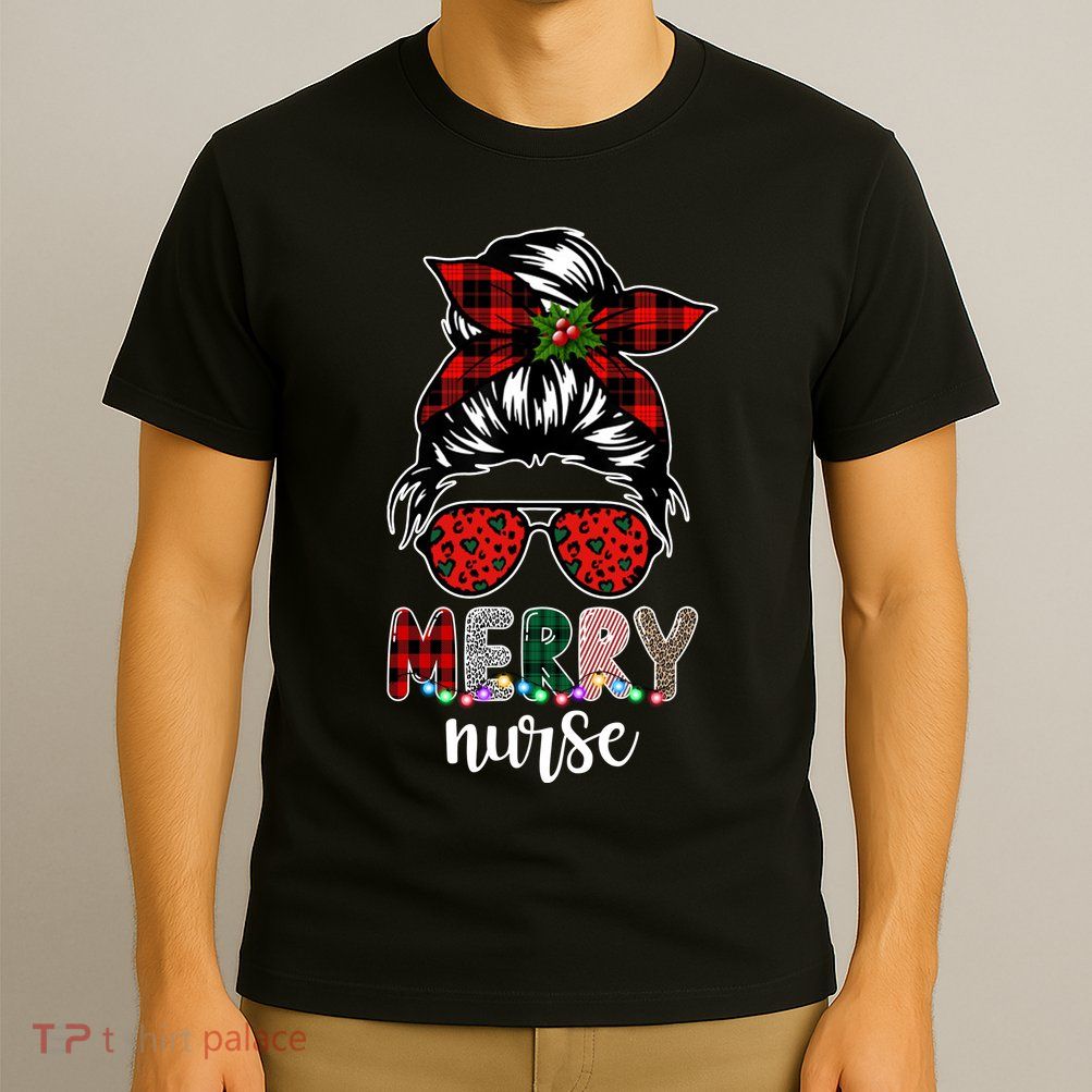 Cute Merry Nurse Christmas T-Shirt
