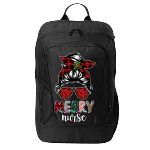 Cute Merry Nurse Christmas City Backpack