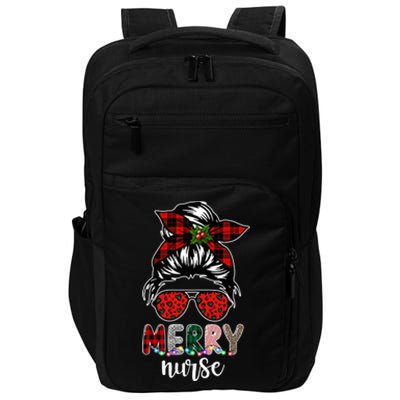 Cute Merry Nurse Christmas Impact Tech Backpack