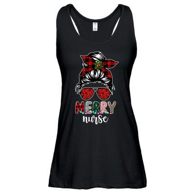 Cute Merry Nurse Christmas Ladies Essential Flowy Tank