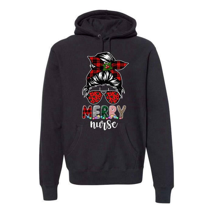 Cute Merry Nurse Christmas Premium Hoodie