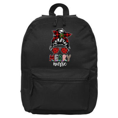 Cute Merry Nurse Christmas 16 in Basic Backpack