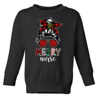 Cute Merry Nurse Christmas Toddler Sweatshirt