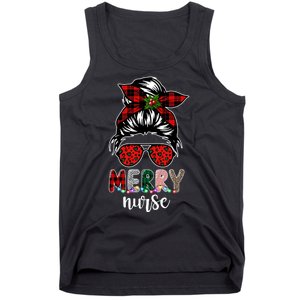 Cute Merry Nurse Christmas Tank Top