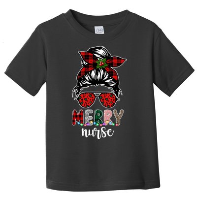 Cute Merry Nurse Christmas Toddler T-Shirt