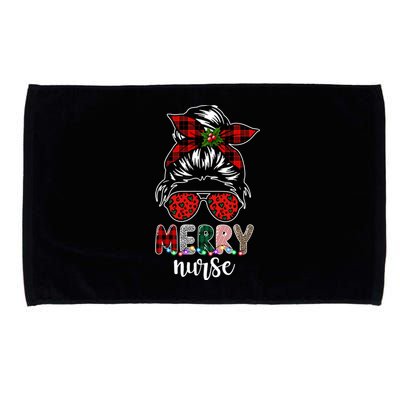 Cute Merry Nurse Christmas Microfiber Hand Towel