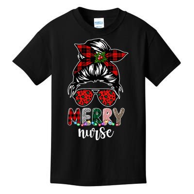 Cute Merry Nurse Christmas Kids T-Shirt