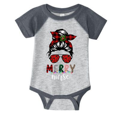 Cute Merry Nurse Christmas Infant Baby Jersey Bodysuit