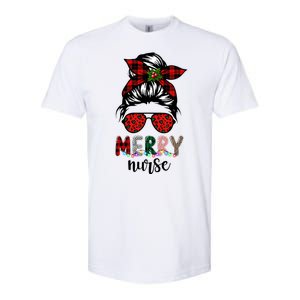 Cute Merry Nurse Christmas Softstyle® CVC T-Shirt