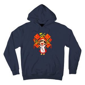 Chuc Mung Nam Moi Girl Cute Vietnamese New Year Ao Dai Tall Hoodie